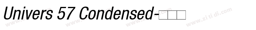 Univers 57 Condensed字体转换